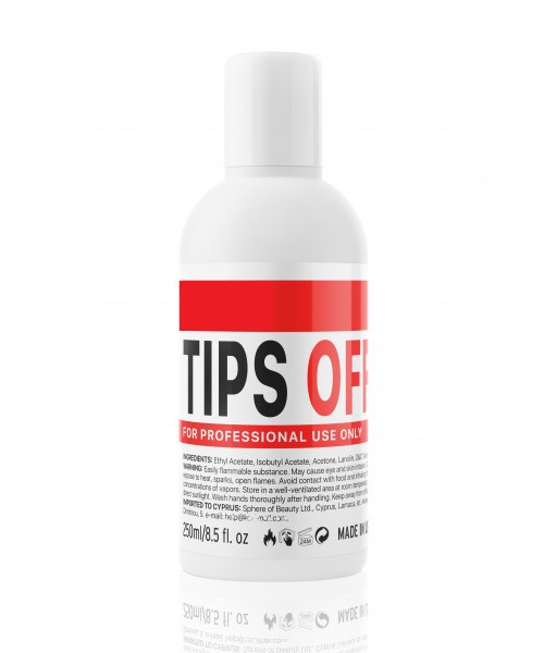 Tips Off Gel Lack/Acryl Ablöser 250ml,K Professional Tips Off Gel Lack/Acryl Ablöser 250ml,K Professional