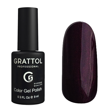 Grattol UV/LED гель-лак 093 Dark Sangria 9мл