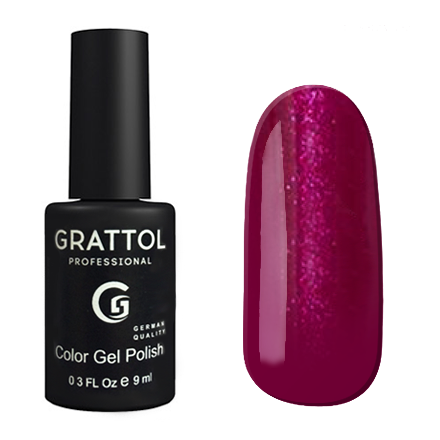 Grattol UV/LED гель-лак 086 Glossy Crimson 9мл