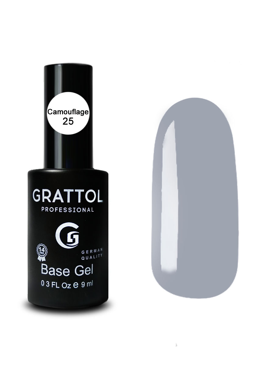 Grattol Rubber Base Camouflage 25 9 мл Grattol Rubber Base Camouflage 25 9 мл
