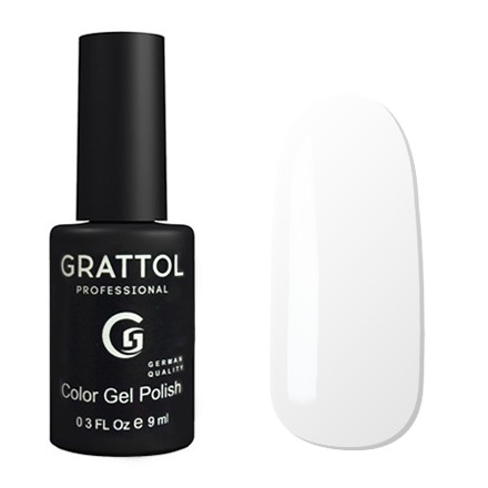 Grattol UV/LED гель-лак 001 White 9мл